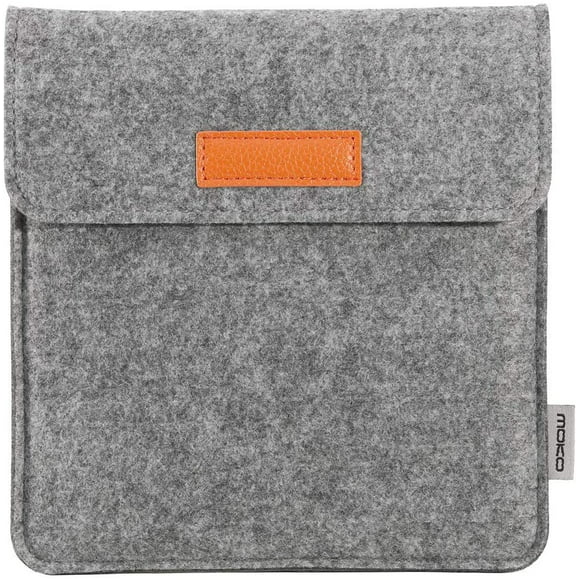 Ereader Sleeve for 6.8 Kindle Paperwhite and Signature Edition for Kobo Libra 2// H2O 7-inch E-Book Reader Cover Case Nylon Zipper Bag Pouch 11th Generation-2021 Light Grey